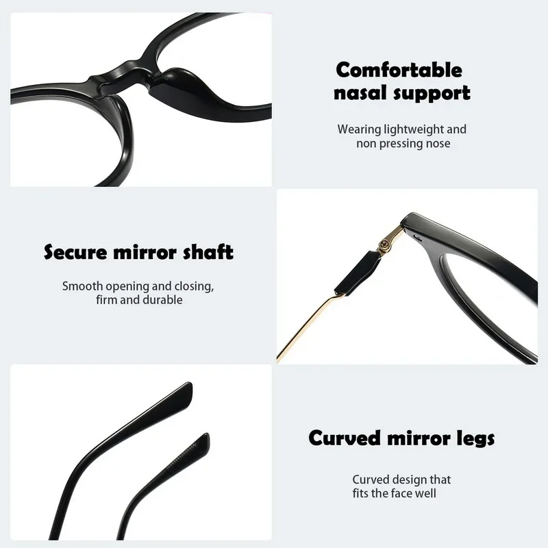 New Trend Vintage Round Frame Reading Glasses Anti Blue Light Optical Spectacle Eyeglasses Anti Fatigue Ultra Light Eyewear