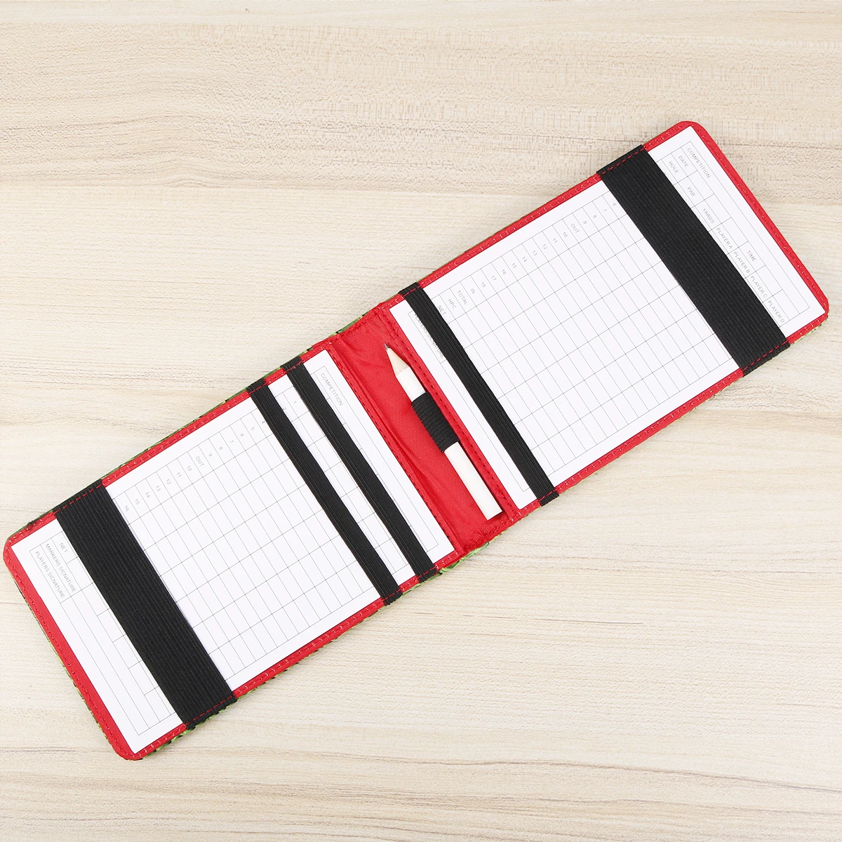 

Golf Scoring Book Pocketbook Score Accessories Tracking Card Green Scorecard Holder Miss