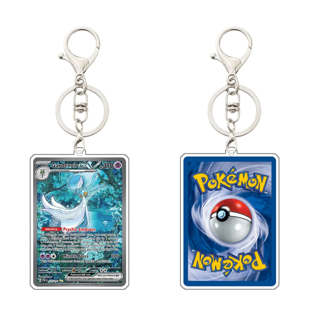 البوكيمون أنيمي Charizard Mew Venusaur Zapdos Gardevoir Alakazam لتقوم بها بنفسك بطاقة الألعاب شكل سلسلة مفاتيح مصنوعة من الأكريليك قلادة الديكور 5 سنتيمتر
