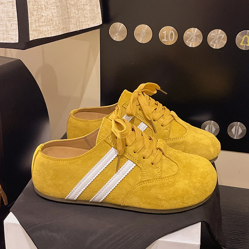 الصيف النساء البغال أحذية الشقق منصة النعال صناديل للنساء مصمم 2025 الاتجاه الوجه يتخبط أحذية رياضية كاجوال لينة Zapatos Muje #5