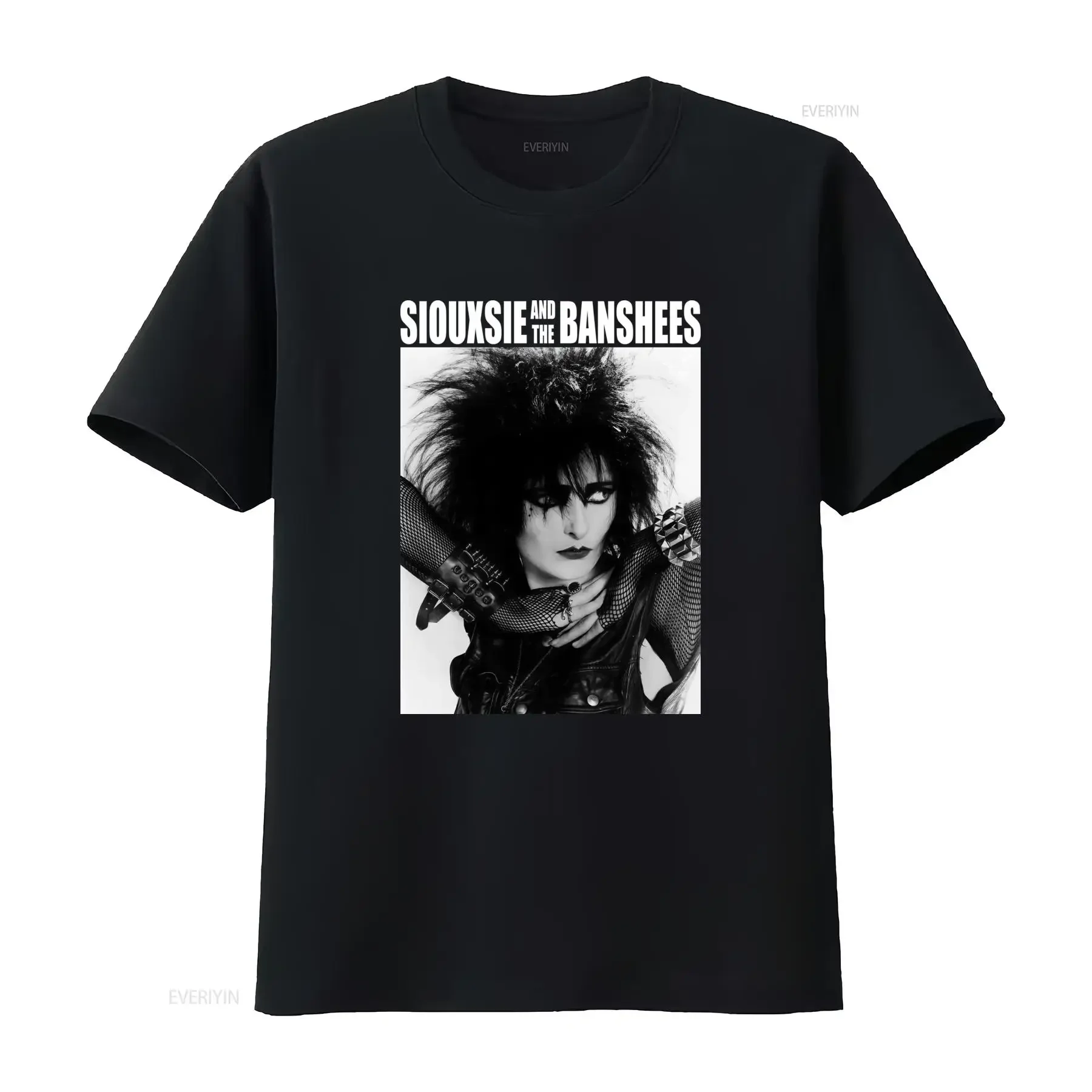 Siouxsie and the Banshees 80s Goth Post Punk Vintage Style Black T Shirt Retro Band  vintage Washed graphic
