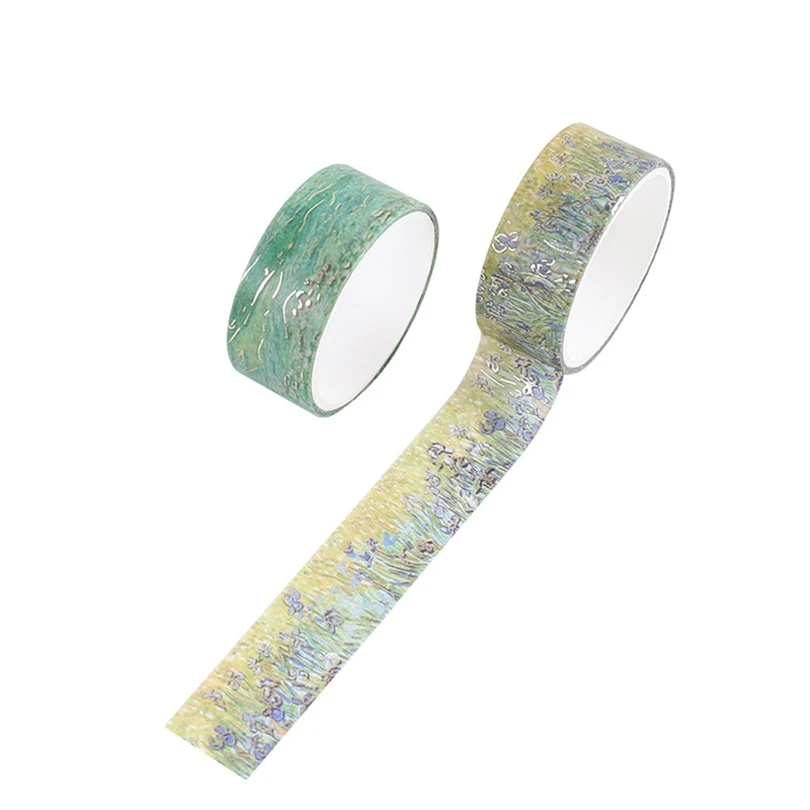 12Pcs Gold Foil Washi Tape Set Journal Supplies Masking Tape Oil Painting Decorative Adhesive Tape Diary Scrapbooking Washitape