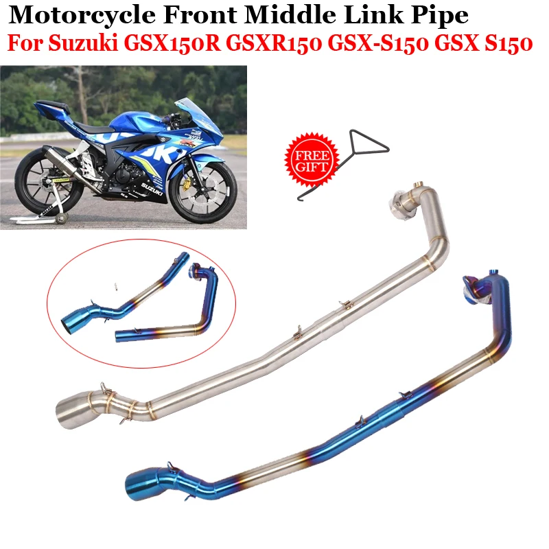 

Slip On For Suzuki GSX150R GSXR150 GSX-S150 GSX S150 Motorcycle GP Exhaust Escape Front Link Pipe Connecting 51mm Muffler Moto