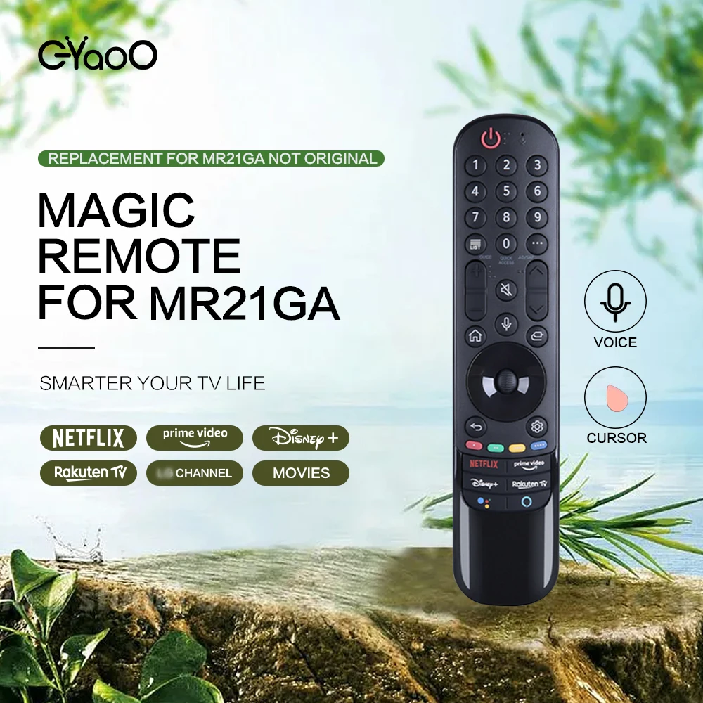 MR21GA Replace for 2021 Magic Remote with Pointer Voice Function Replacement for UHD OLED QNED NanoCell 4K 8K Smart TV