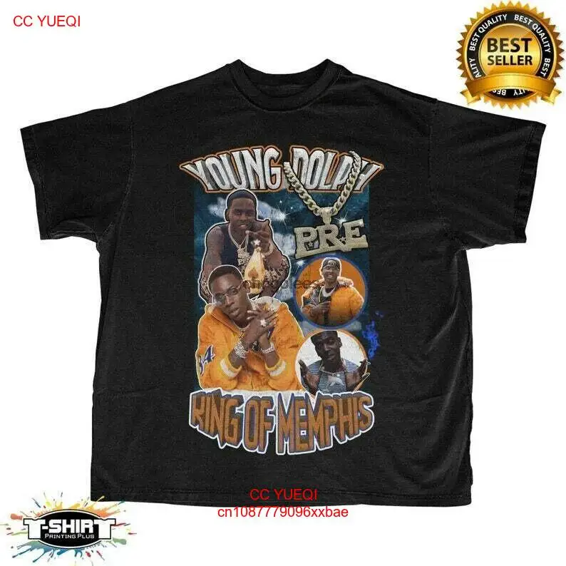 Винтажная Молодежная рубашка Dolph King Of Мемфис рубашка рэп хип-хоп рубашка графическая рубашка