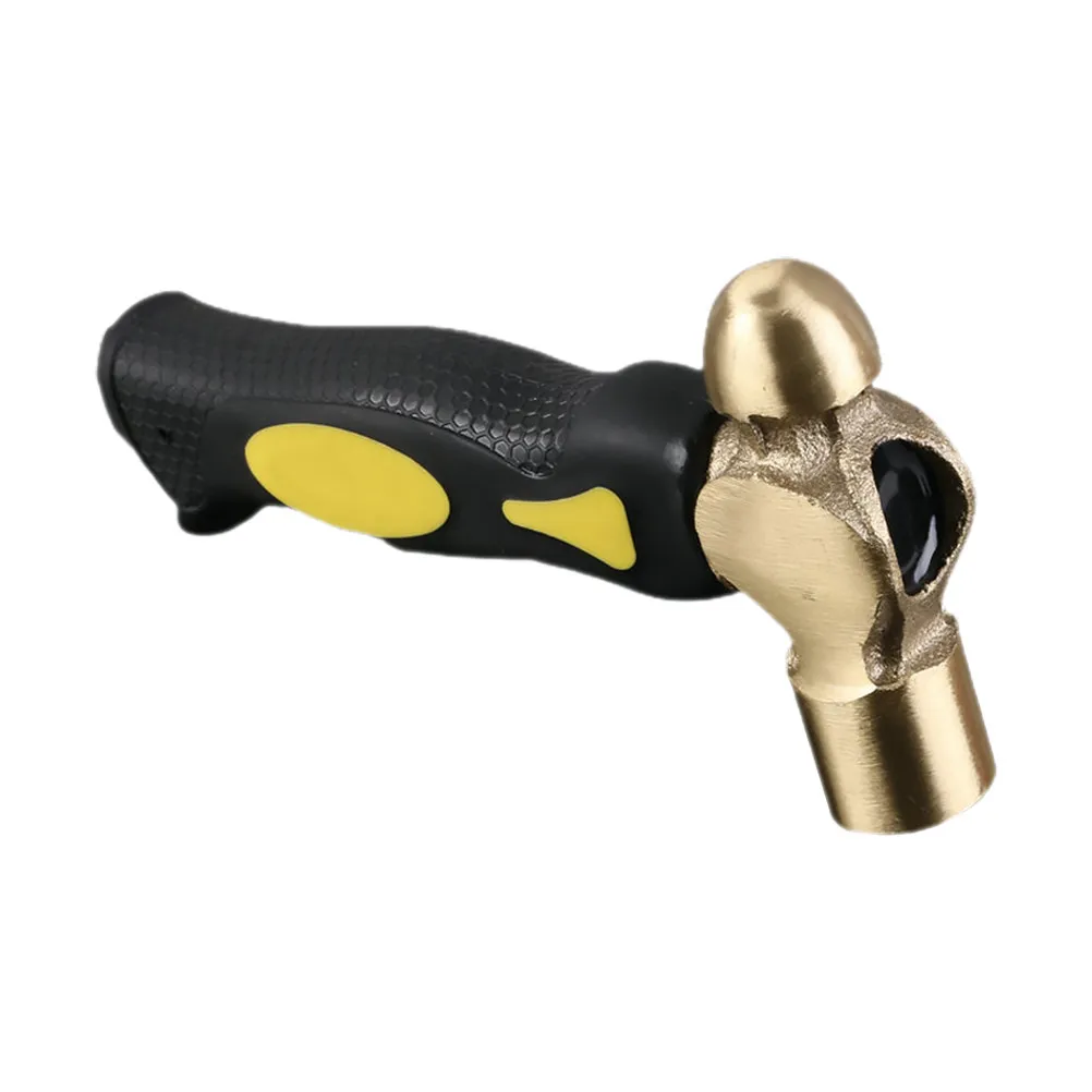 1LB Brass Jewelry Chasing Hammer Metal Stamping Tool for Jewelry Making and Crafting