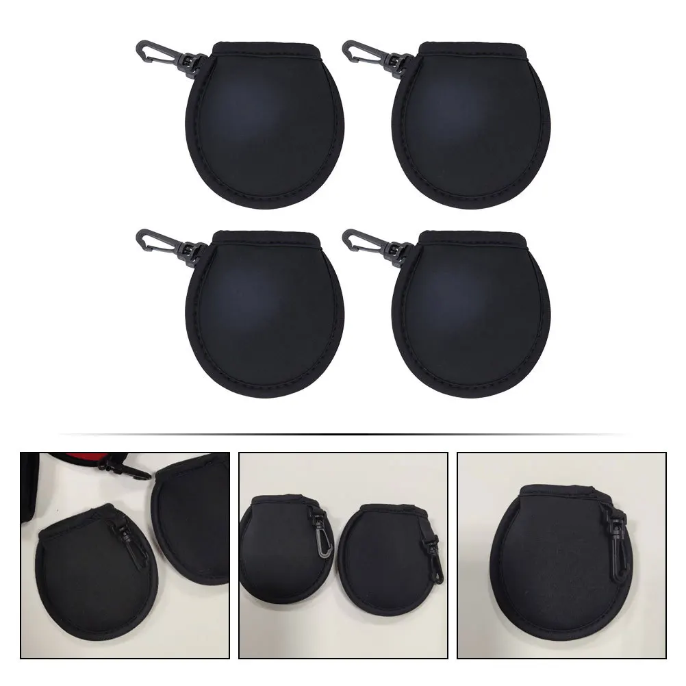 

4Pcs Golf Ball Wiping Bag Neoprene Waterproof Cleaner Portable Golfs Holder Protective Cover for Competitions Games