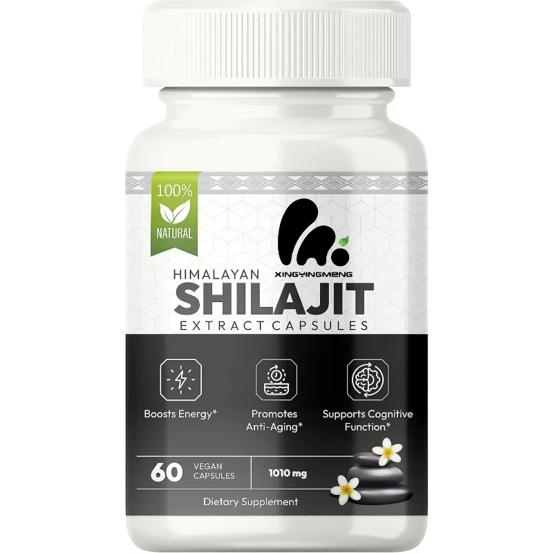 

Natural Shilajit Extract Capsule With Piperine 40% Fulvic Acid