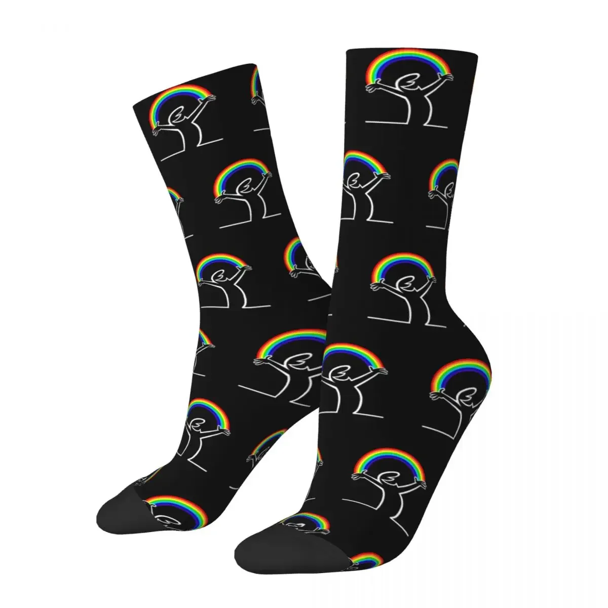 

Breathable Funny Women Men Lineman Rainbow La Linea Socks Sweat Absorbing Sports Socks