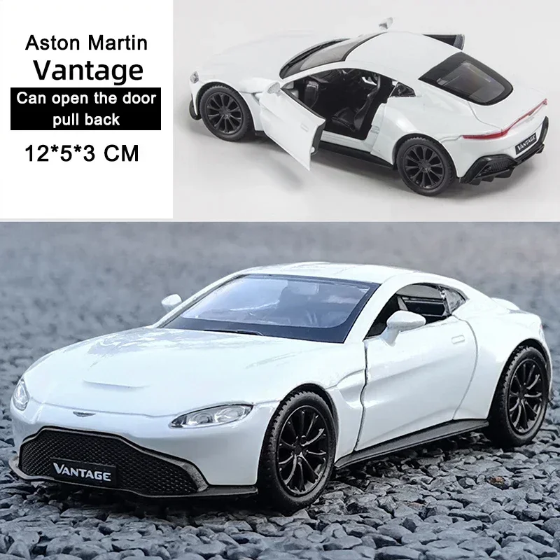 Aston Martin Vantage-Modèle de voiture en alliage moulé sous pression pour enfants et adultes, jouet de Noël, véhicules en métal, cadeau d'anniversaire, 1:36, F192