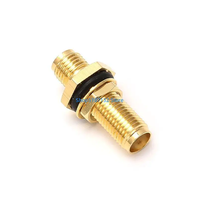 87HD SMA Female RF Connector Straight Coaxial Converter Adapter Panel Mount O-Ri