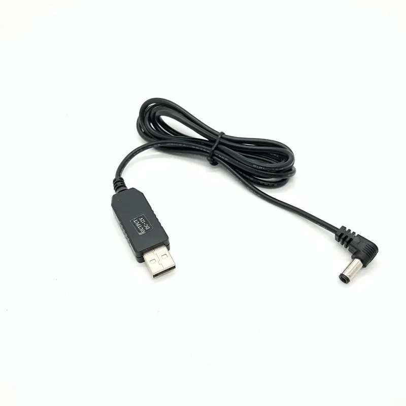 Kabel Adaptor Step Up USB DC 5V Ke 9V/12V 2.1X5.5Mm Sudut Kanan untuk Router Diskon Besar