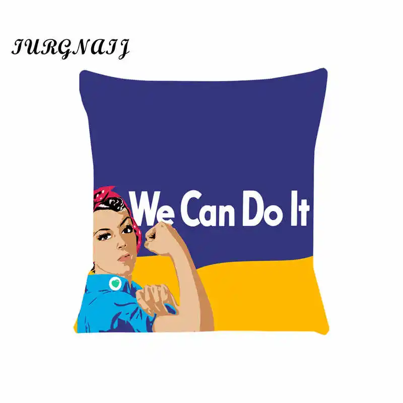 Cushion Cover for Sofa WE Can Do It Pillow Case Cover Seat Car Throw Pillowcase 45X45cm For Home Decorative SJ-528