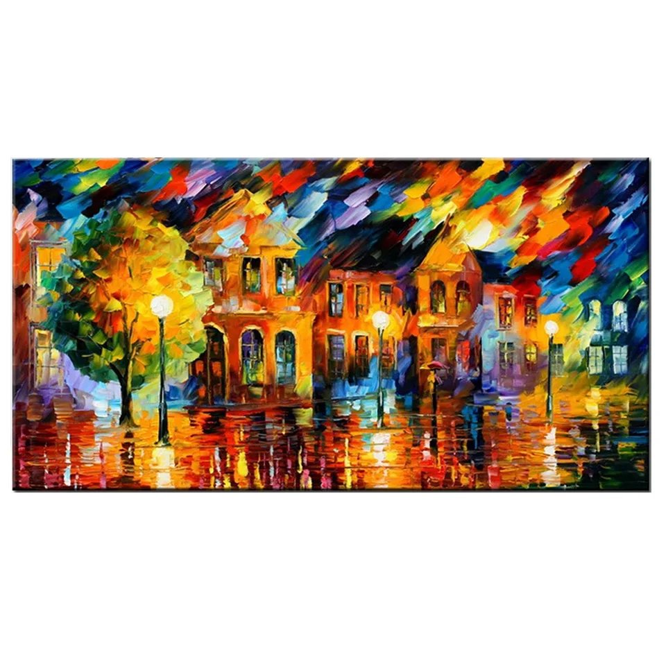 Large Size City Night Diamond Mosaic Diamond Painting New 2023 Cross Stitch Kits Full Drill Embroidery Oil Landscape Home YG4406