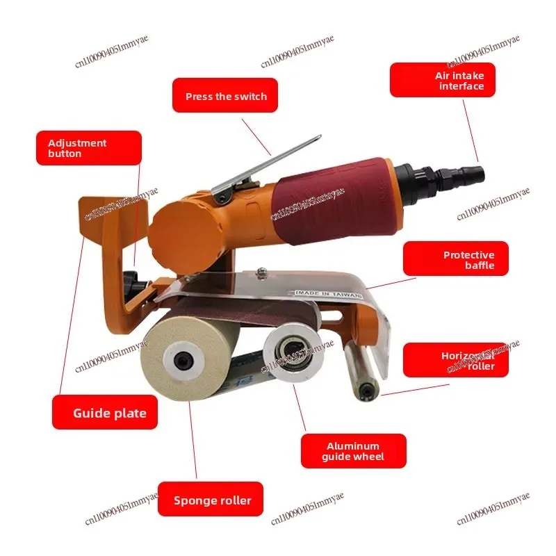 Pneumatic wire drawing machine Stainless steel belt machine grinding industrial type