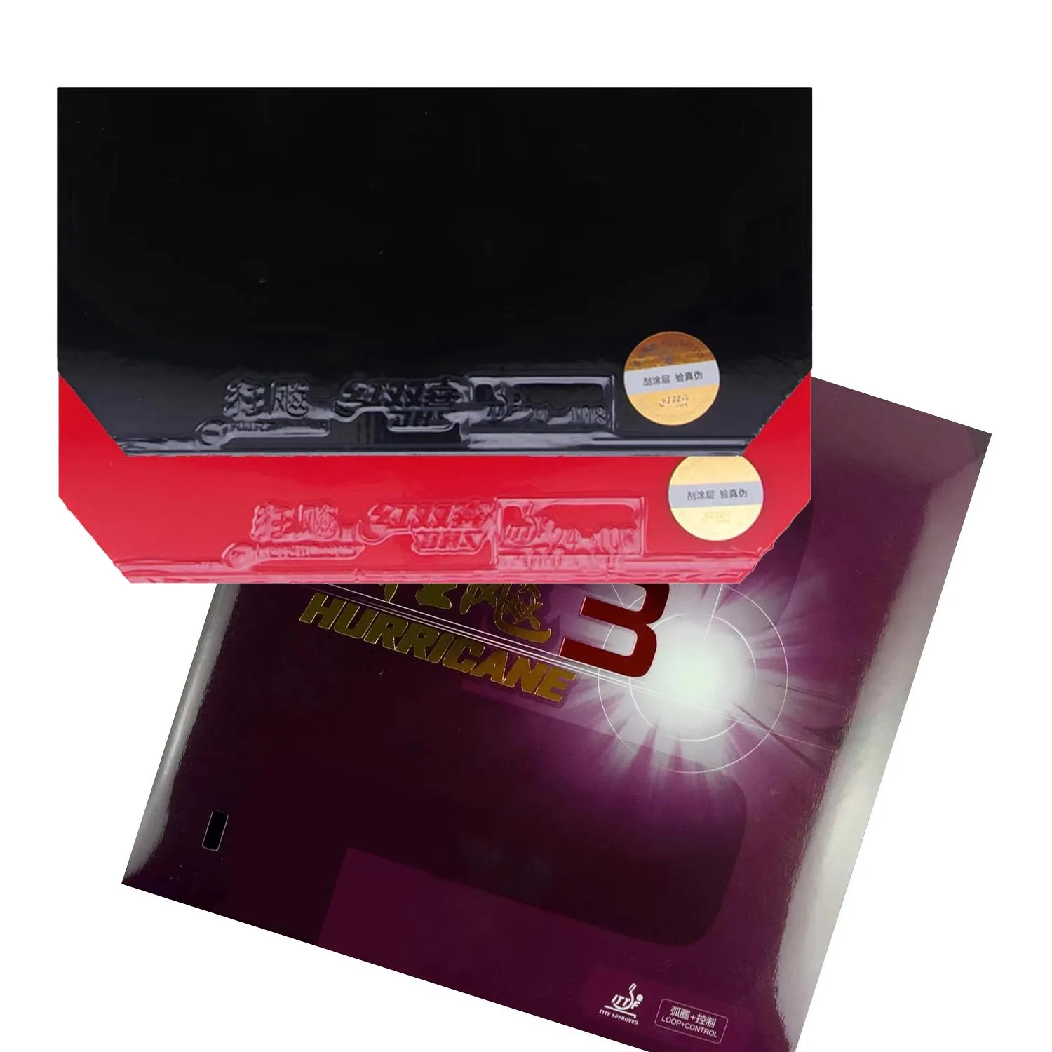 DHS Hurricane3 Hurricane 3 Pips in Table Tennis Rubber With Sponge for PingPong Hurricane 3