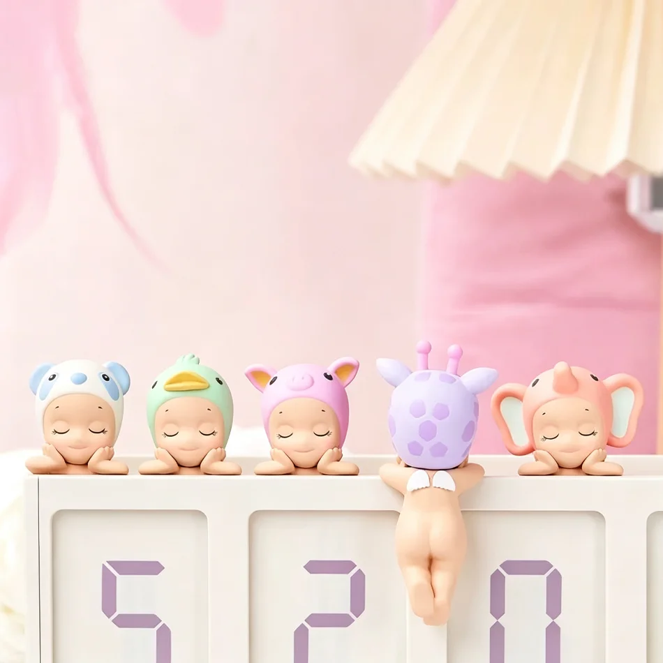 Lying Angel Sleep Series Blind Box im erhöhten Fußstil, trendige Spielzeugfigur, Handyhalter, Zimmer- und Auto-Ornament – Detail 5