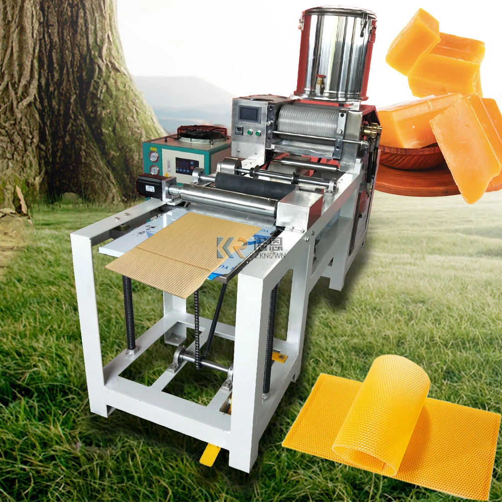 Full Automatic Electric Beeswax Foundation Embosser Roller  Comb Foundation Machine for Beekeeping