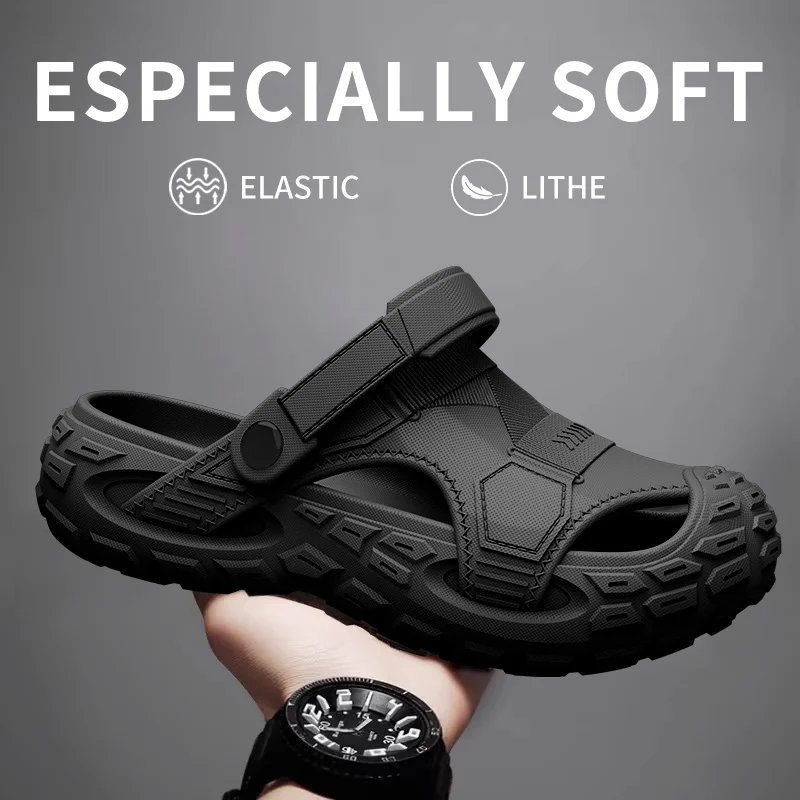 Summer Women Platform Sandals 2026 Closed Toe Non-Slip Beach Sandals Lightweight Soft Bottom for Home Comfortable Sandalias