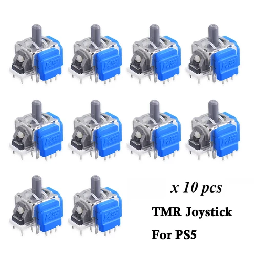 Imagen 1 del producto Joystick electromagnético TMR para PS4, PS5, mando 3D analógico de repuesto para mando XBOX NS, 10 Uds.