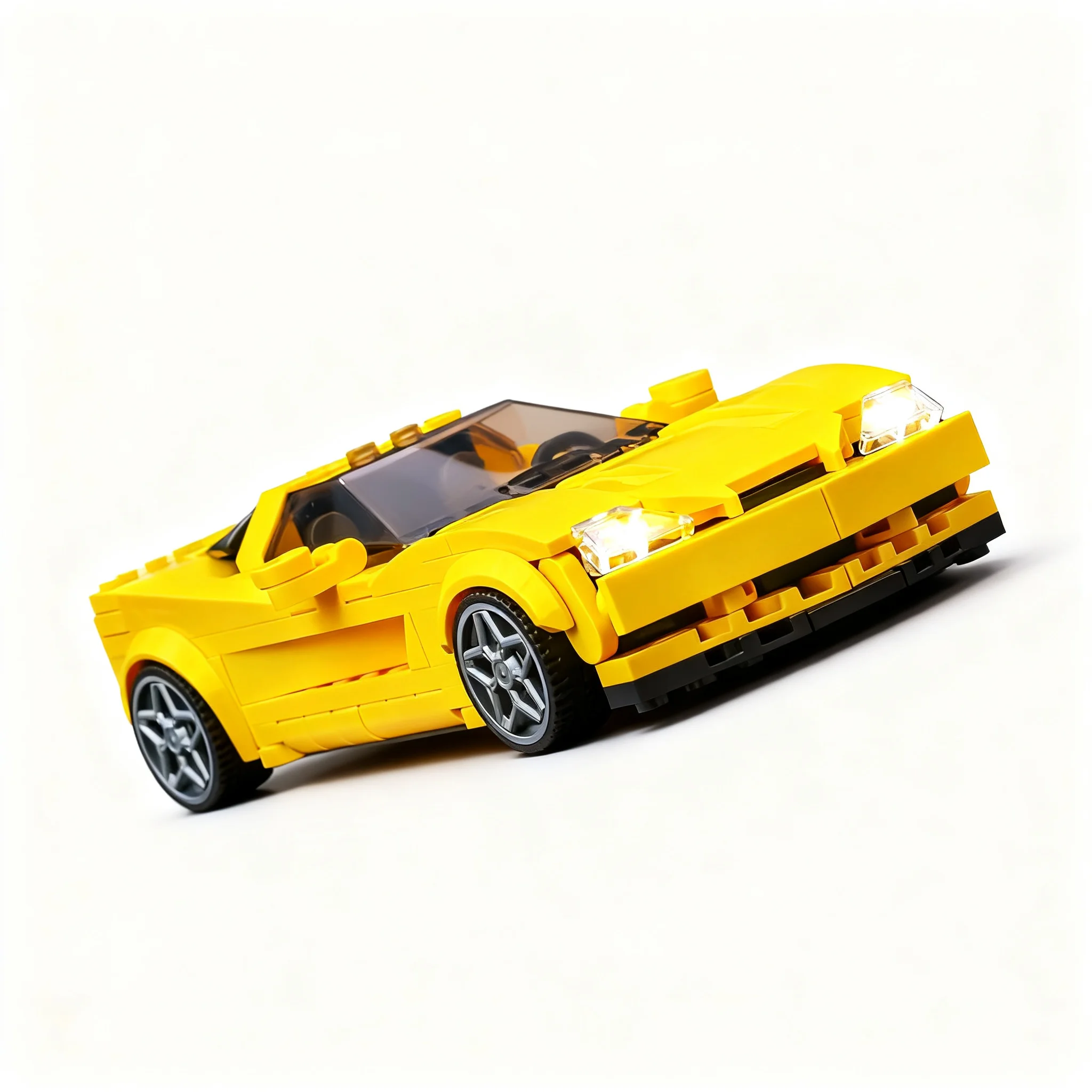 329pcs MOC city Champions Corvettees C6 Model Christmas Gift Interior Decoration Craft Decorative Ornament For Bookshelf Display