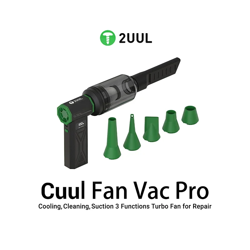 2UUL DA970 Cuul Fan Vac Pro Охлаждение Чистка Всасывание 3 функции Турбовентилятор для обслуживания мобильных телефонов Быстрое охлаждение 2UUL DA970 Cuul Fan Vac Pro Охлаждение Чистка Всасывание 3 функции Турбовентилятор для обслуживания мобильных телефонов Быстрое охлаждение