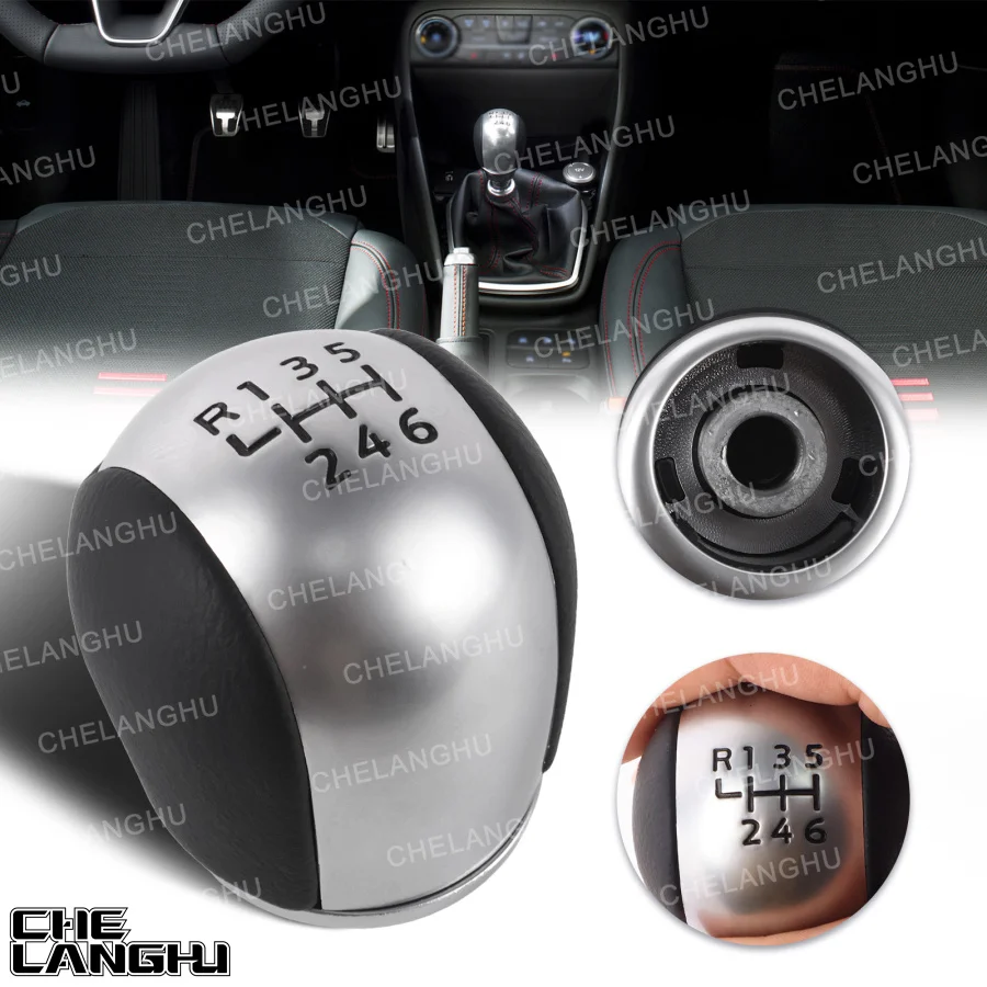 

For Ford Fiesta 2017 2018 2019 2020/Puma 2020 2021 2022 2023 2024 Car 6 speed Gear shift knob 2271615 H1BJ-7217-EC