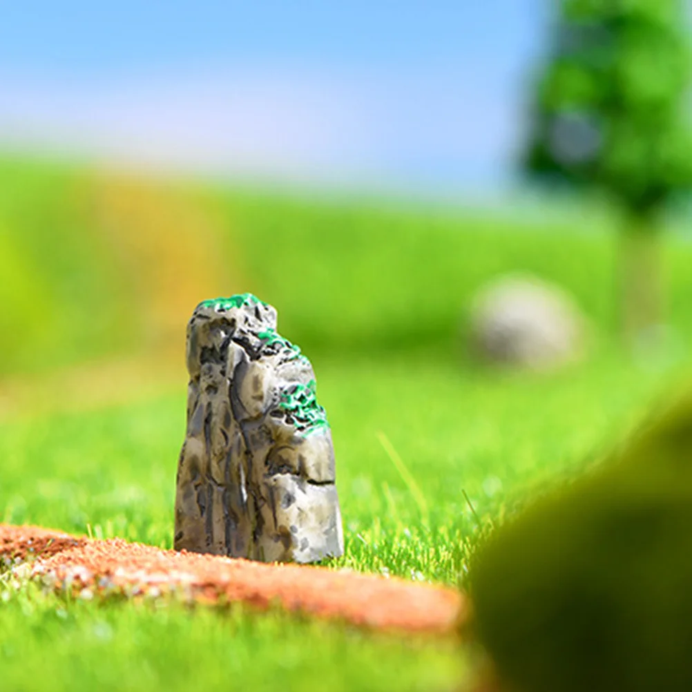 

6Pcs Fake Rockery Decor for Aquarium Small Bonsai Rockery Ornament Resin Fish Tank Landscaping Supplies Desktop Home Decor Gift