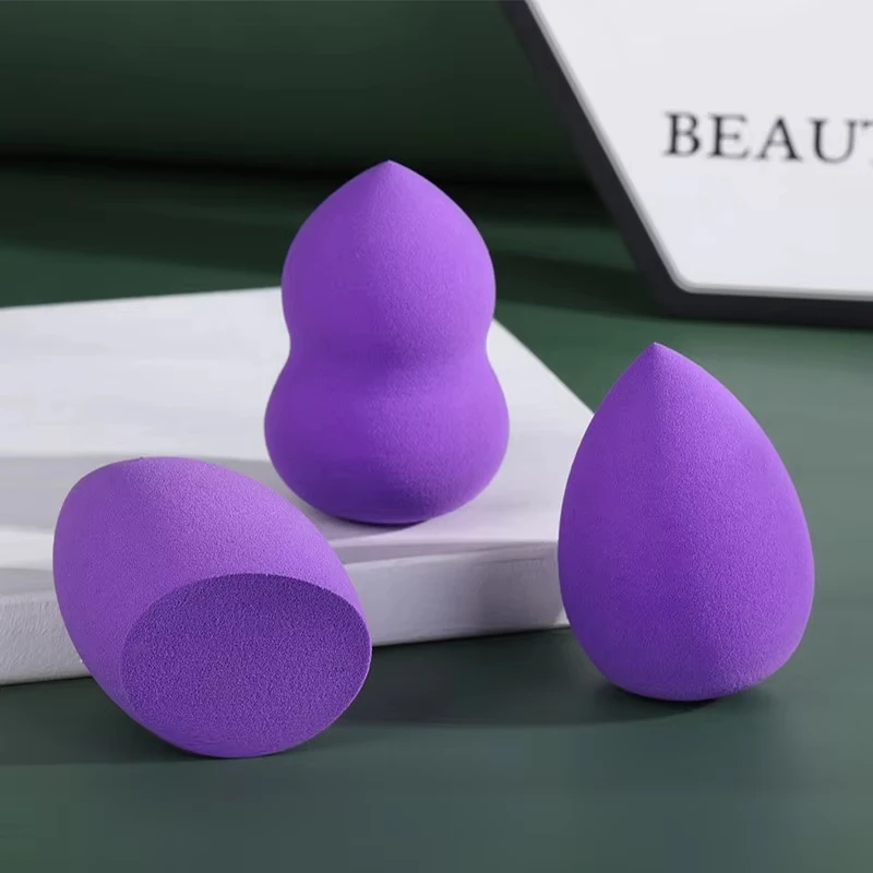 Éponge de beauté portable avec logo personnalisé, sans latex, éponge de maquillage douce, multi-documents, taille voyage, oeufs de beauté, 50 pièces