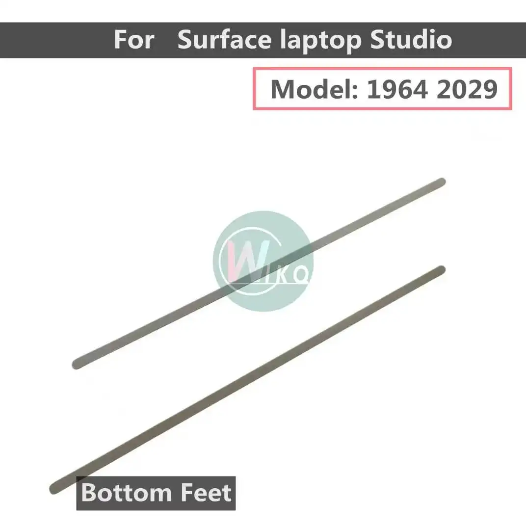 For Microsoft Surface Laptop Studio 1 2 Back Cover Non-Slip Strip 14.4-Inch Bottom Rubber Strip 1964 2029 Silver Black Foot Pads