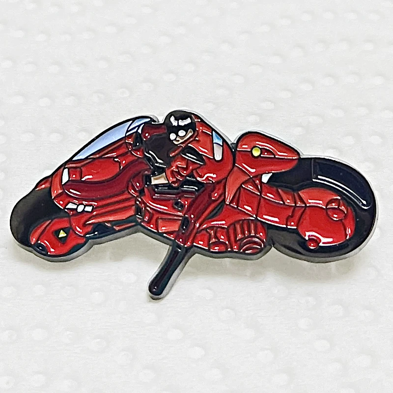 Japanese Anime film Akira Bike Enamel Pin Shotaro Kaneda badge jewelry