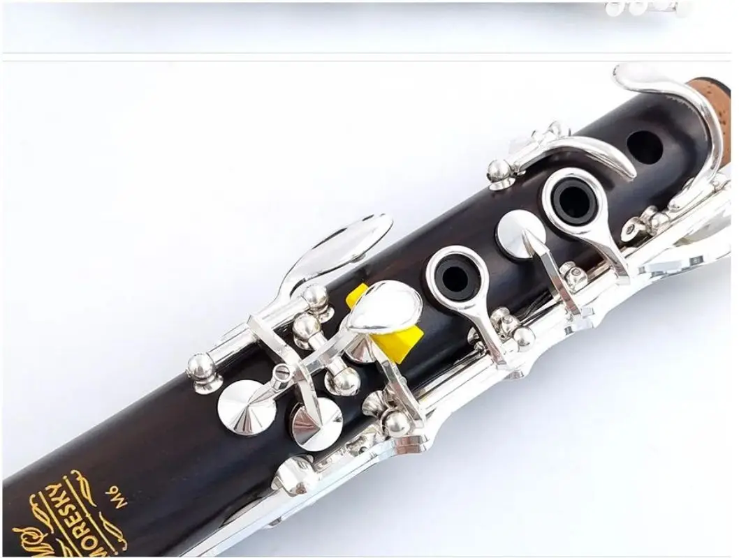 MORESKY Clarinet Wood ebony clarinet Tube 18 Keys bB Clarinet Grenadilla Solid wood bb clarinet LUNA