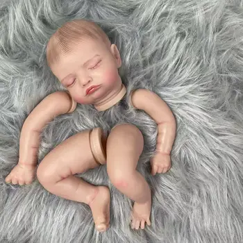 19 inch Painted Vinyl Reborn Doll Kit Rosalie Unassembled Lifelike Baby 3D Painting with…