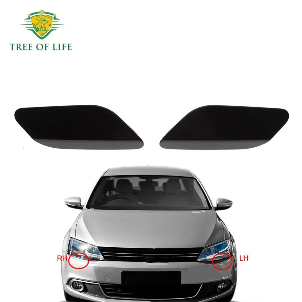 

Front Headlight Washer Cover Headlamp Spray Nozzle Jet Cap For VW JETTA IV 2011 2012 2013 2014 (LH&RH) Unpainted