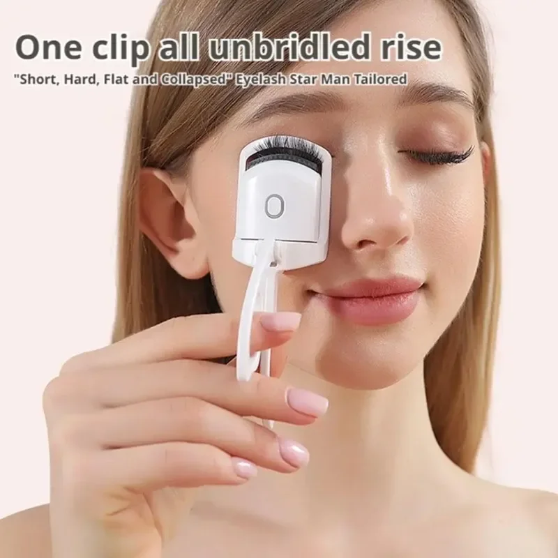 Electric Electric Heated Eyelash Curler with Eyelash Card Makeup Eye Lashes Curler Tools Longlasting Eye Lash Perm Eyelashes Clip - Aliexpress Deal