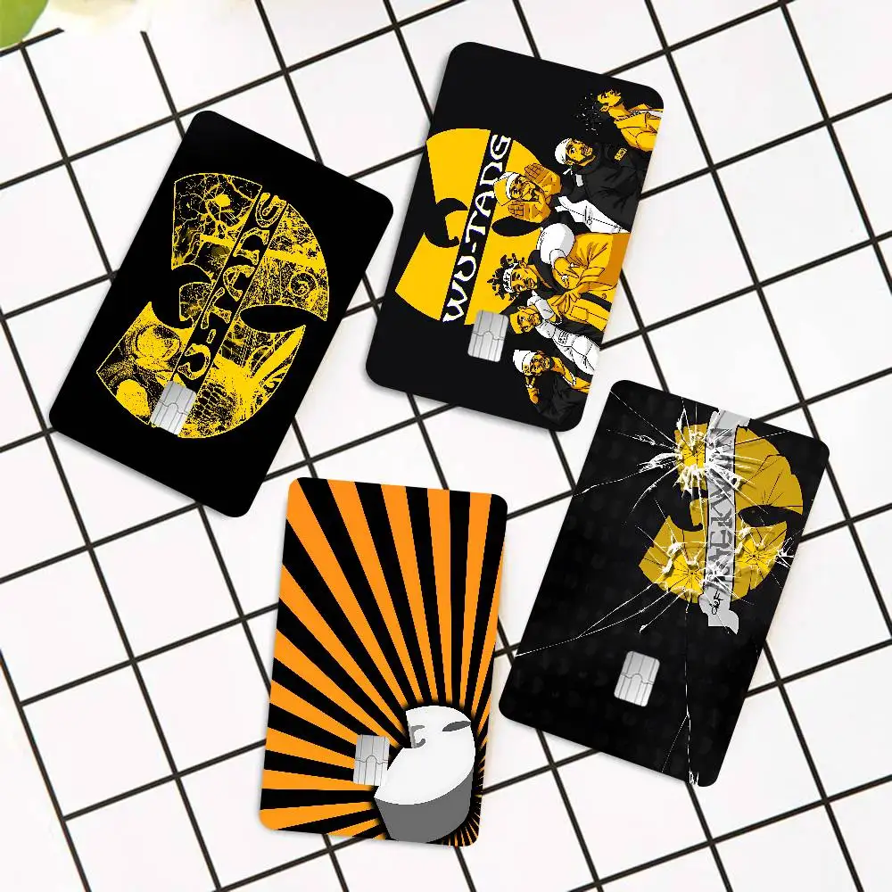 Singer W-WU-T-TANG Anime Cartoon Bear Skin Sticker Film Tape Case For Big Credit Debit Card Front Side