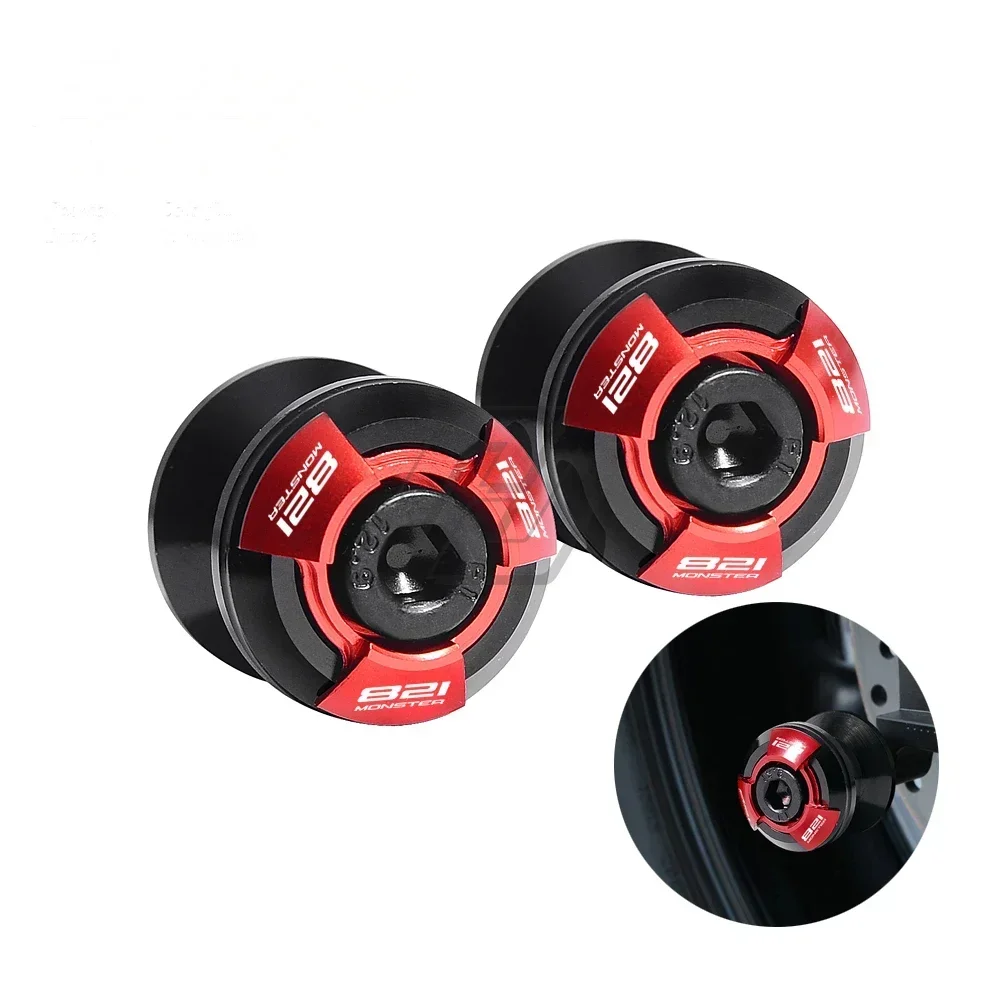 

For Ducati Monster 821 2014-2021 Motorcycle Accessories Swingarm Spools Slider Stand Screws