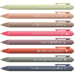 8/16/32/80 Pcs Bible Verse Pens Christian Ballpoint Pens Inspirational Quote Pens Retractable Pens Gift For School Wholesale