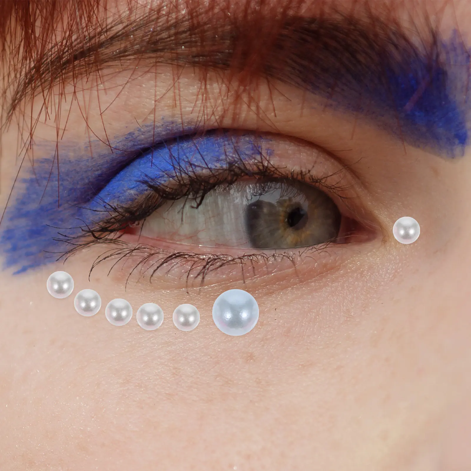 

10 Sheets Face Pearl Stickers Self Adhesive Faux Pearls for Body Decoration Makeup Beauty DIY Craft Phone Laptop Festival Party