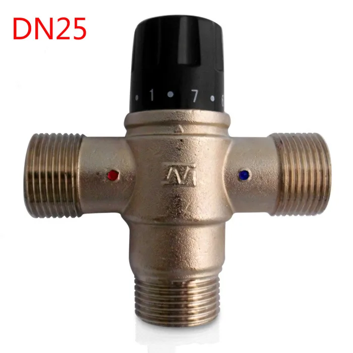

Brass 1" DN25 Solar Heater Thermostatic Automatic Mixing Valve Water Temperature Control
