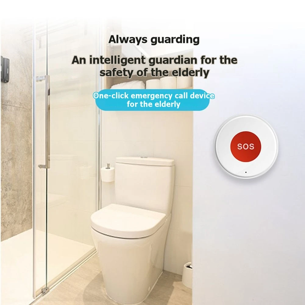 CJSD-Tuya Wifi SOS Emergency Button Wireless One Key Call Help Home Elderly Children Security Protection Smart Life APP Control