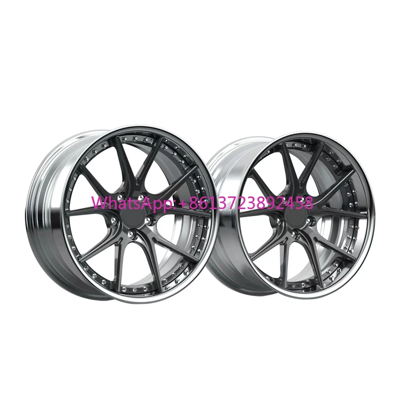 

19 Inch Forged Wheels for BMW F80 G20 G30 E90 E92 E46 E60 F30 & Mercedes 5*100 5*108 2-Piece Aluminum/Alloy