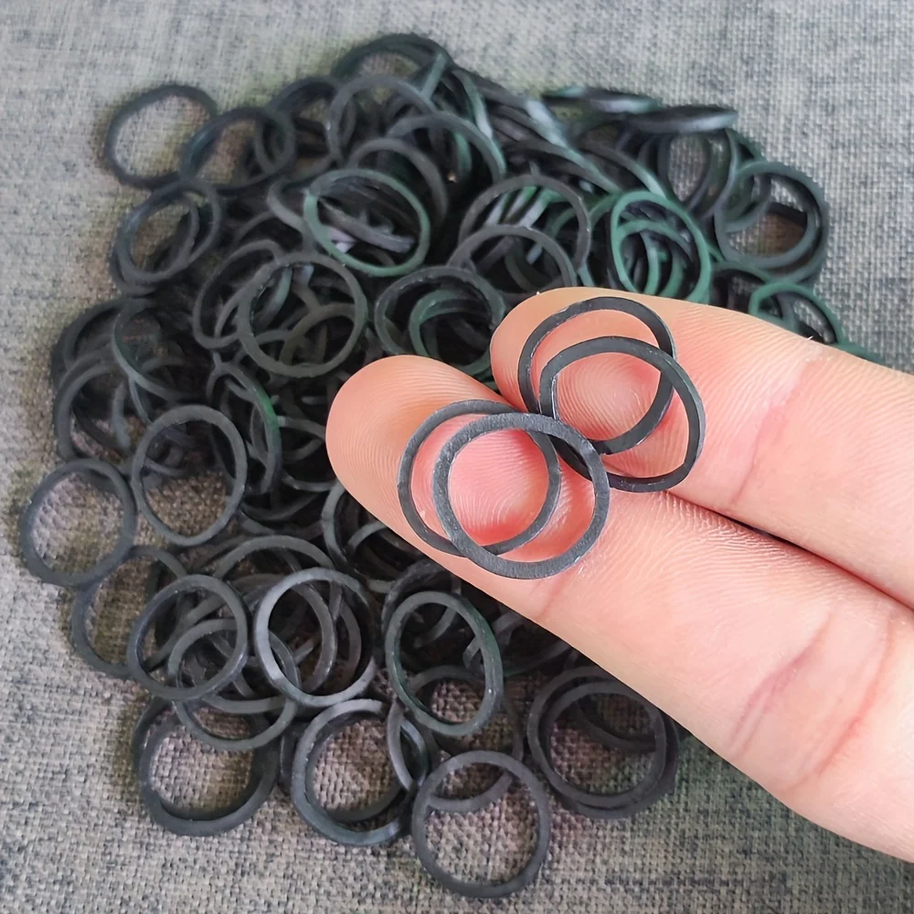 1500 Stuks Zwarte O Ringen Elastische Elastiekjes Rekbare Latex Ringen Levert Pakket Rekbare Band Rubber Ring