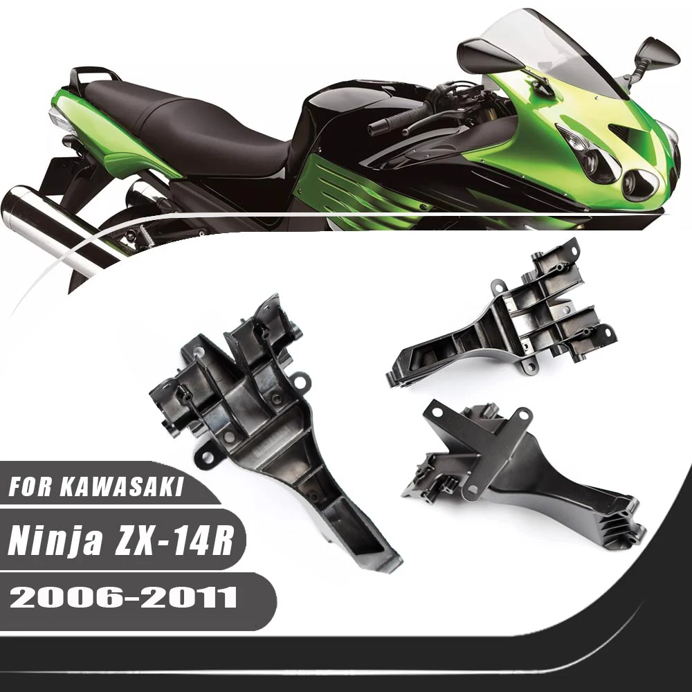 Motorcycle Front Headlight Bracket Headlights Upper Fairing Stay Bracket For 2006-2011 Kawasaki Ninja ZX-14R ZX14R 2010 2009