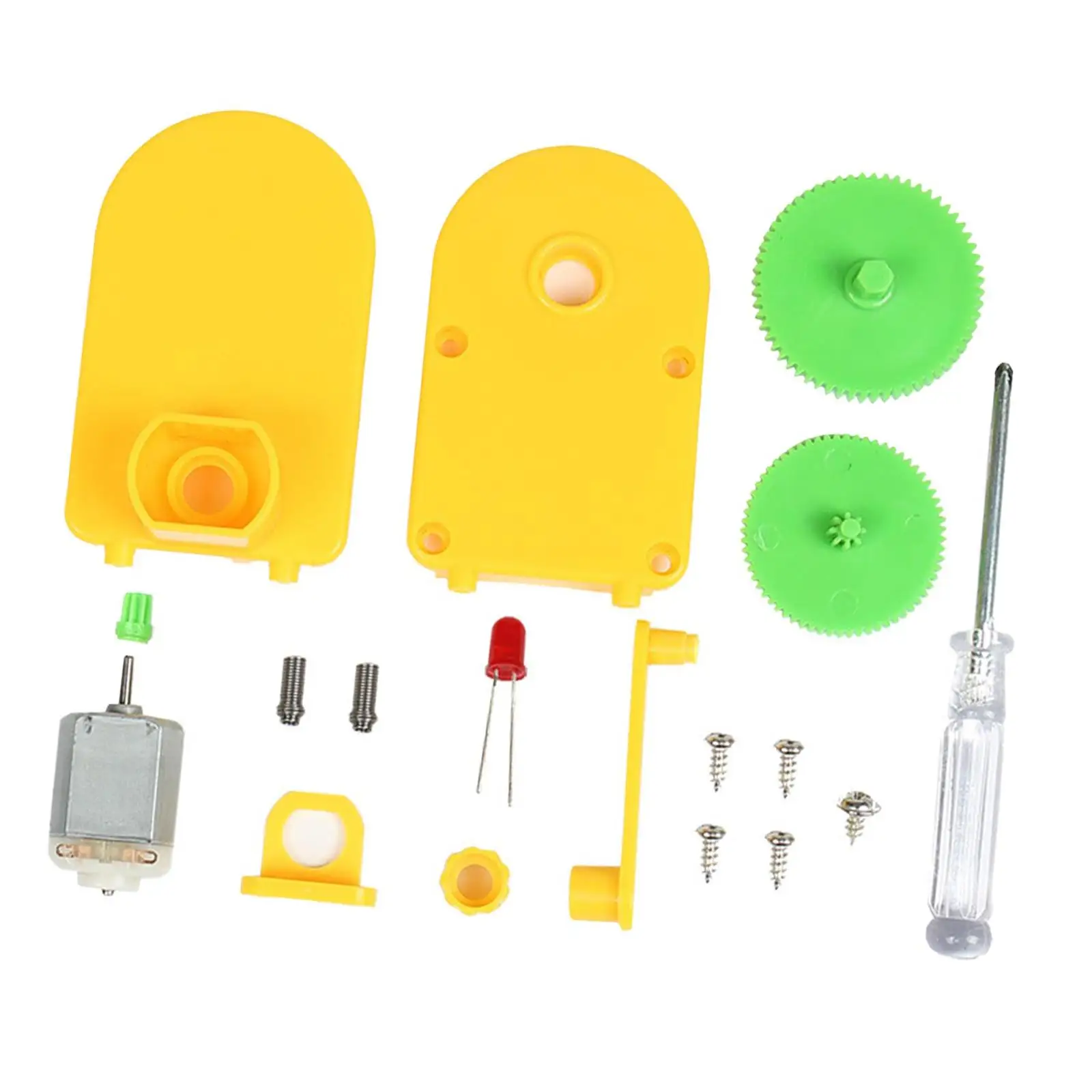 Hand Crank Electric Generator Kit DIY Projects Educational Toy Physics Teaching Aid Science Experiment Students Kids Boys Girls