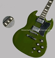 Hot Sale Army Green Electric Guitar Rosewood Fingerboard Mahogany Body 22 Tone Position Good Timbre High Quality