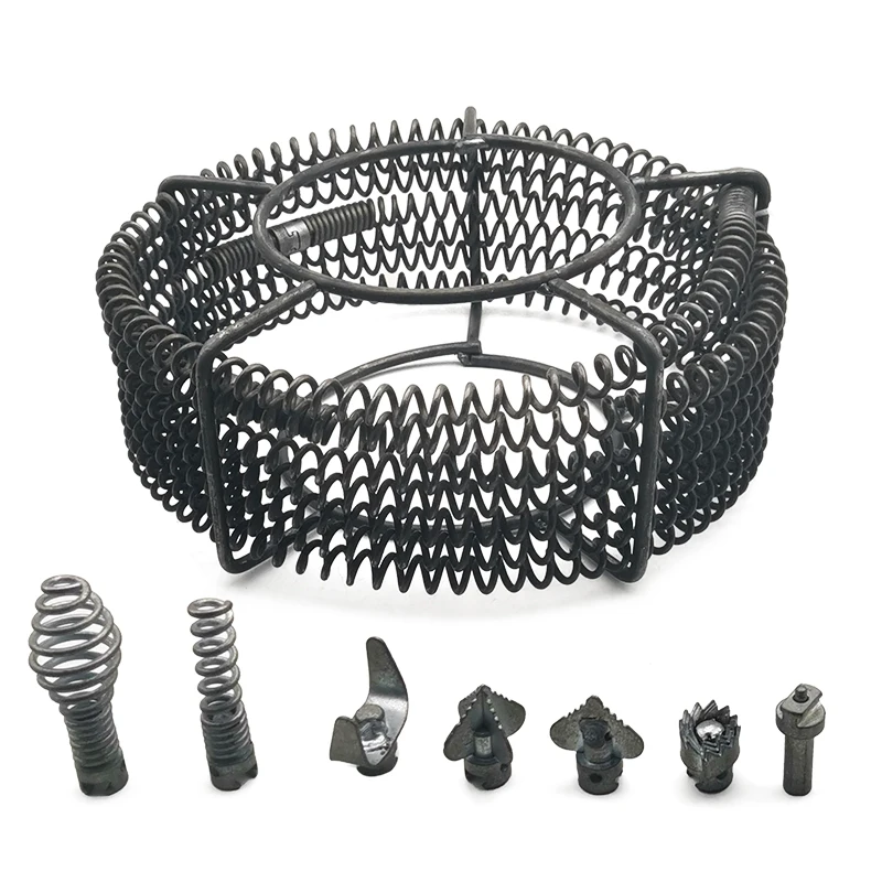 6m Length *16mm Out Diameter Kitchen Toilet Drain Pipe Dredger Brush Cleaning Sewer Dredger Extension Spring With Connector