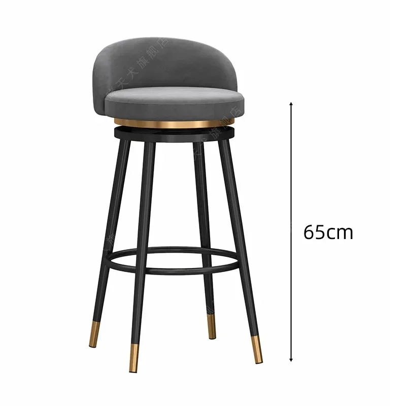 Encosto relaxante quartos cadeira de bar macio ergonômico luxo balcão cozinha cadeiras altas festa nordic tabourets de bar móveis