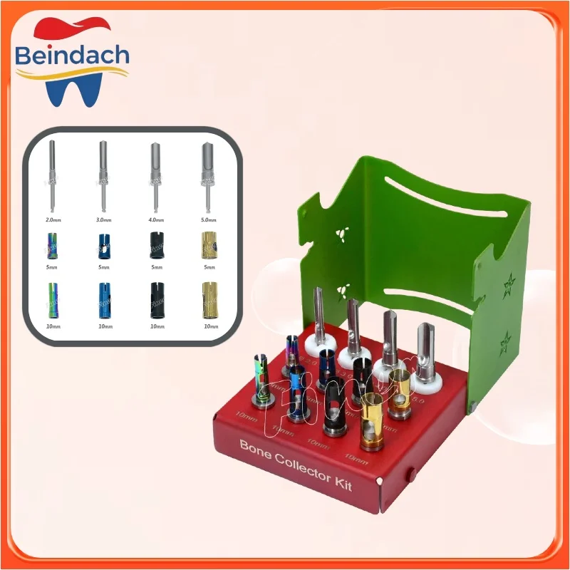

Dental Bone Collector Kit 8pcs with Stopers Dental Implant Drills Guide Positioning Drill Kit Bone Chip Maker Drill