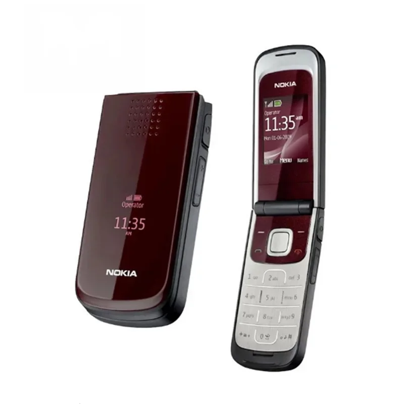 2024 New Nokia2720fold 2.0+1.36 inch double screen GSM 2G cellphone flip elderly button feature phone